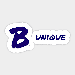 B Unique Sticker